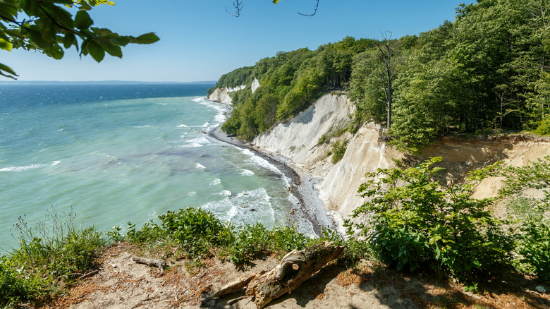 The chalk cliffs on the island of Rügen