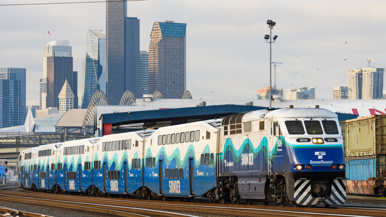 A Seattle Sounder commuter train
