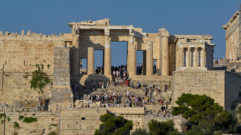 The acropolis in Athens