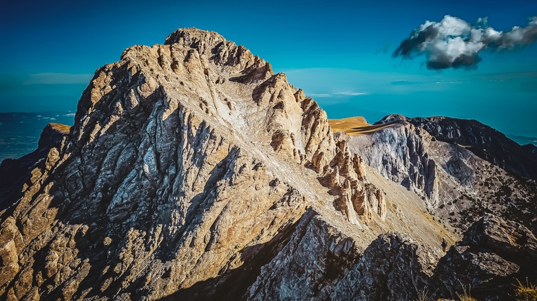 the peak of Mount Olympus in Greece