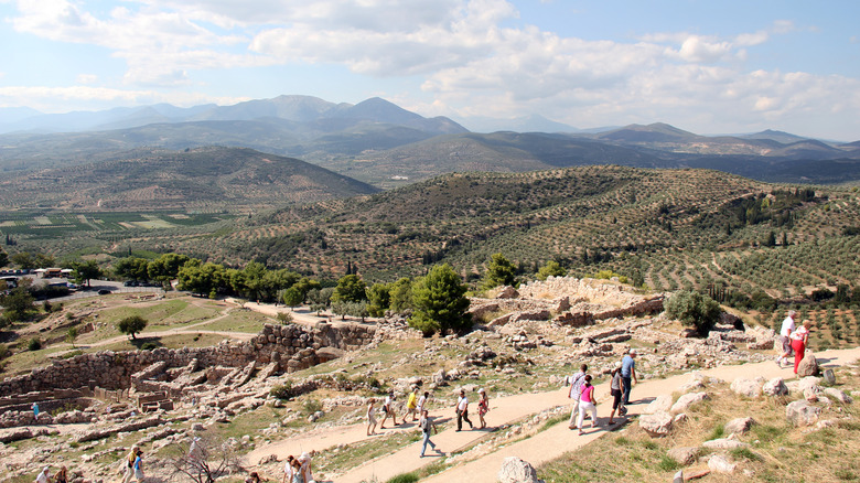 The citadel of Mycenae in Greece