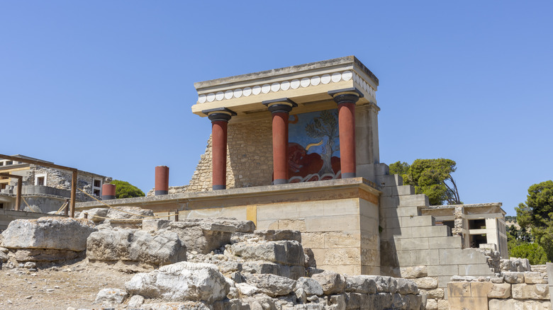 The palace of Knossos in Greece