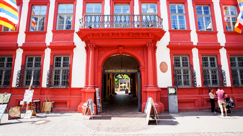 The entrance to the Kurpfälzisches Museum in Heidelberg
