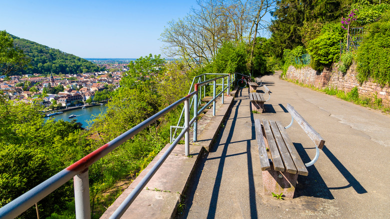 A viewpoint along the Philosopher's Way, Heidelberg