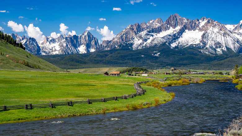 the Salmon River running near Stanley, Idaho