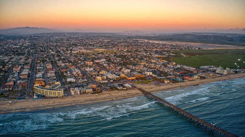 Aerial view of Imperial Beach, California