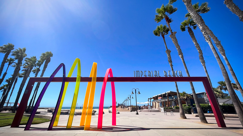 Entrance to the pier at Imperial Beach, California