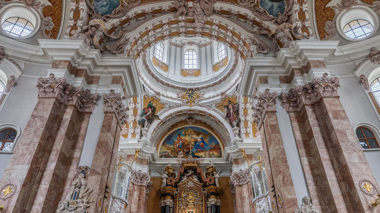 The ornate interior of Innsbruck Cathedral