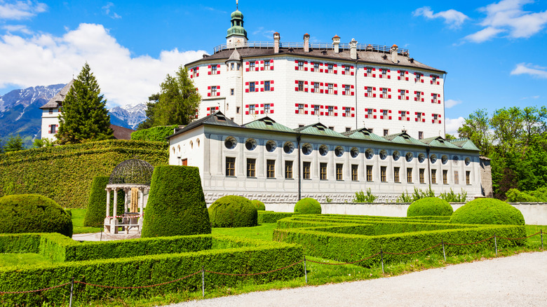 Ambras Castle on a sunny day