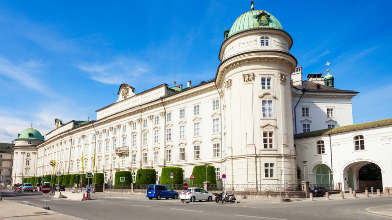 The exterior of the Hofburg Imperial Palace, Innsbruck