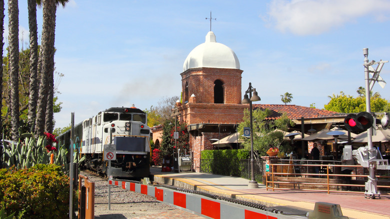 The train station in downtown San Juan Capistrano, California