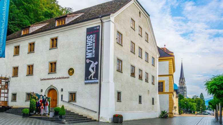Vaduz's Museum Mile, starting at the National Museum, in the capital of Liechtenstein