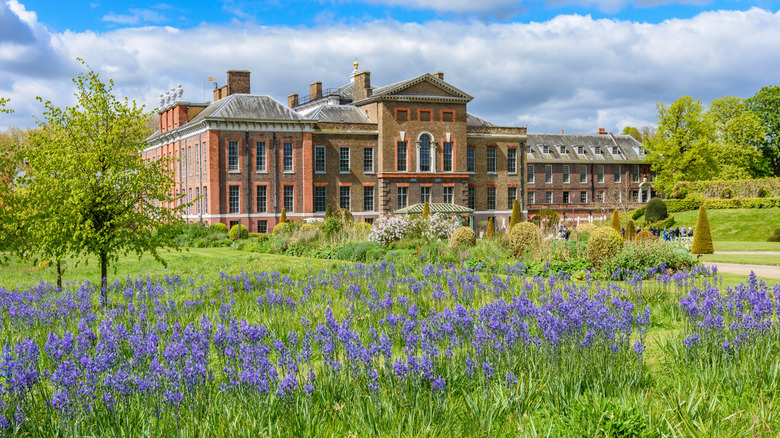 Kensington palace and gardens in spring