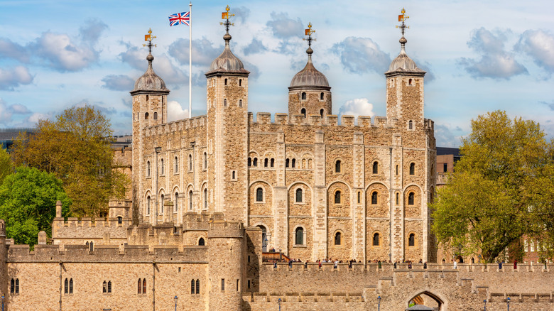 The Tower of London seen from the River Thames
