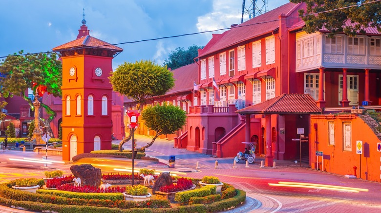 The red buildings of Dutch Square, Melaka