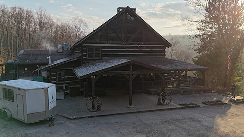 An exterior view of the Savage River Lodge at Savage Highlands State Park