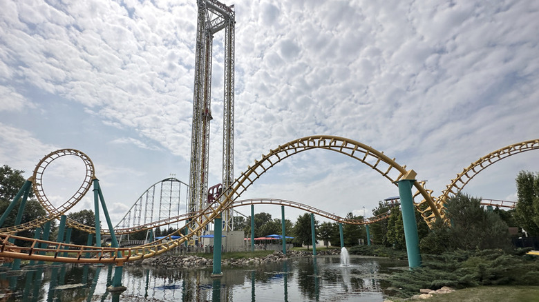 Roller coaster at Valleyfair in Shakopee, Minnesota