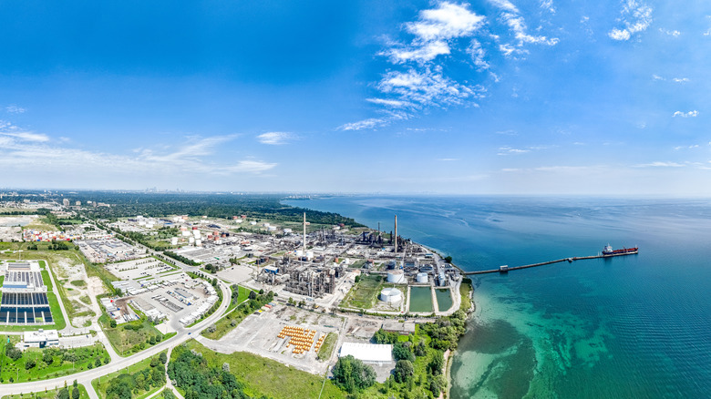 Aerial view of Mississauga Ontaro