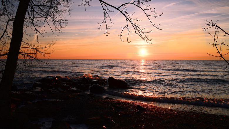 Sunrise over Richard's Memorial Park Beach Mississauga