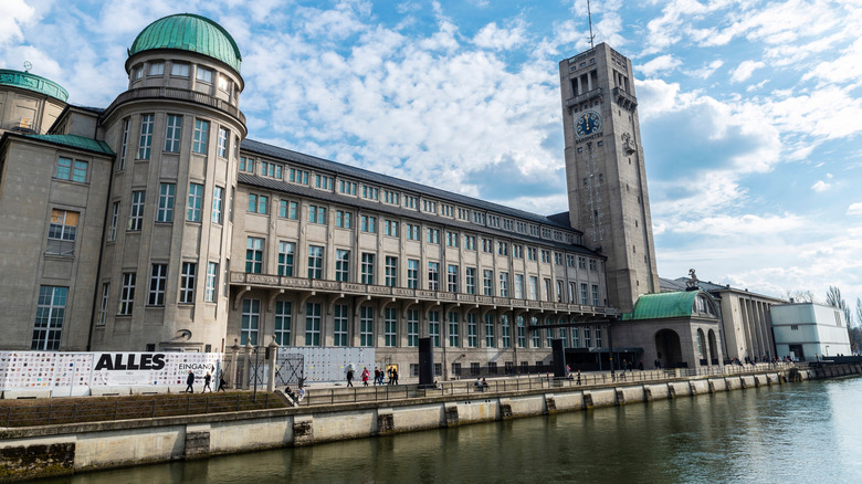 The exterior of the Deutsches Museum in Munich