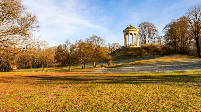 The English Garden in Munich, in the fall