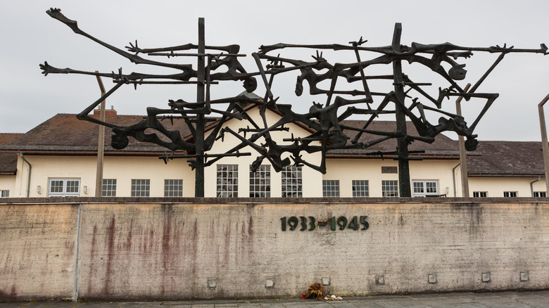 A sculpture at the Dachau Concentration Camp Memorial Site