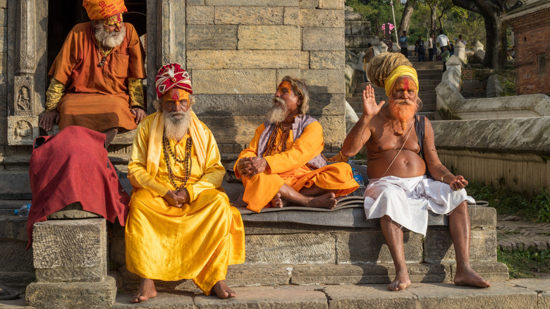 Sadhus at Pashupatinath, Nepal