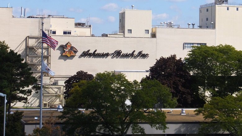 Outside facade of Anheuser-Busch Brewery