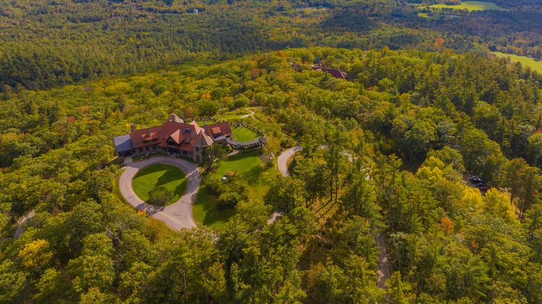 View from over the Castle in the Clouds and estate