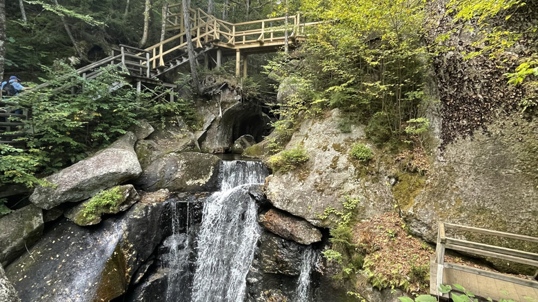 View of Lost River Gorge from above