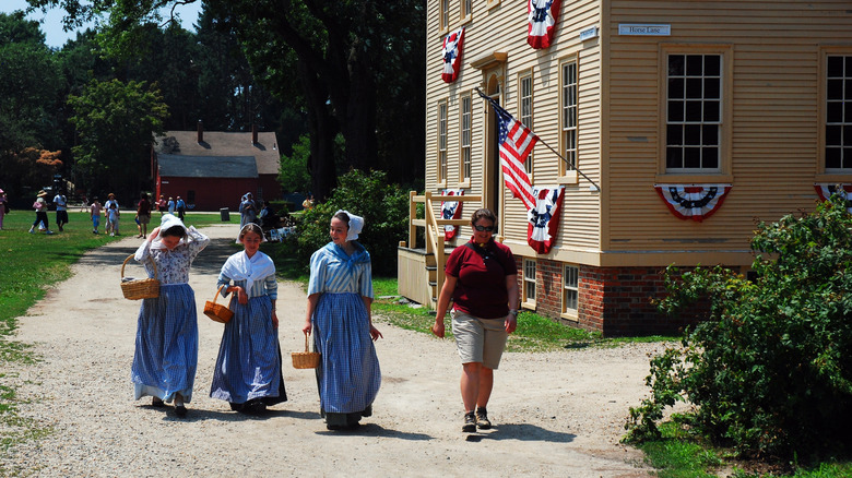 Costumed actors in Strawberry Banke Museum