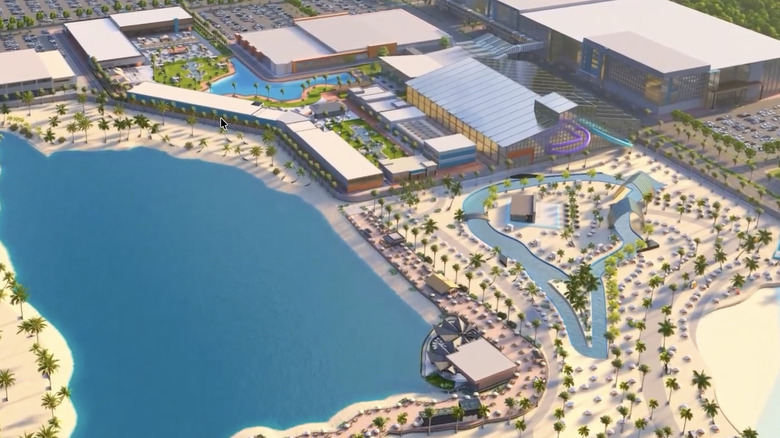 A rendering of the Bayou Phoenix Water Park
