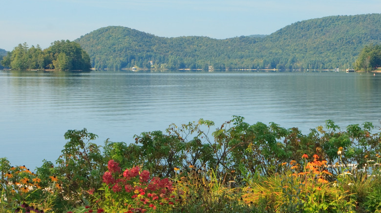 attractive view of Lake Pleasant at Speculator, New York