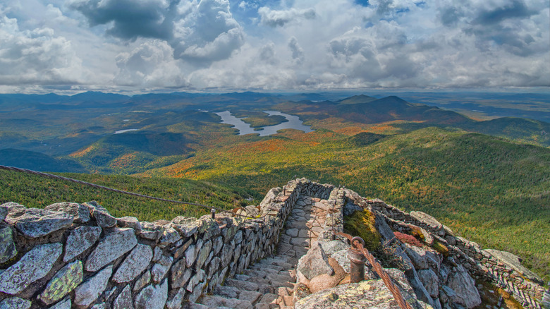 View of the Lake Placid area from Whiteface Mountain