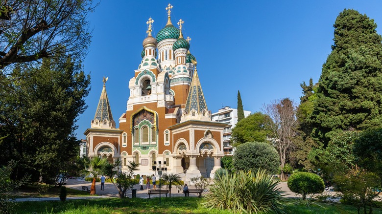 Exterior facade of Cathédrale Saint-Nicolas de Nice