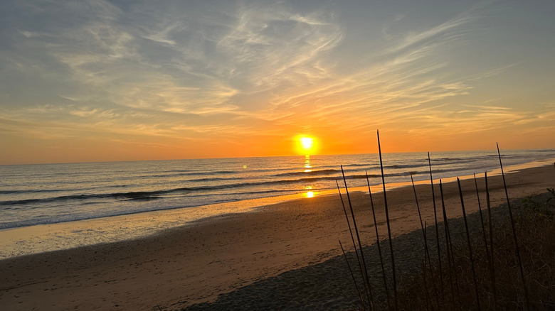 A sunset at Lee Carrillo State Beach along the California Coastal Trail