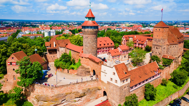 An aerial view of Nuremberg Castle