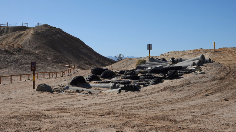 Obstacle course for off-road enthusiasts at Truckhaven in Ocotillo Wells State Vehicular Recreation Area, California