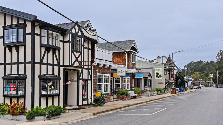 Pretty buildings in downtown Cambria, California