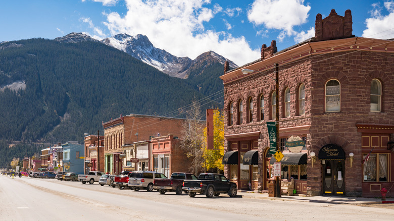 A view of historic downtown Silverton, Colorado.