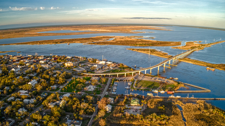 Apalachicola, Florida, from above