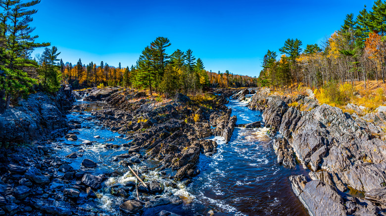 The St. Louis River Gorge flowering through Minnesota's Jay Cooke State Park