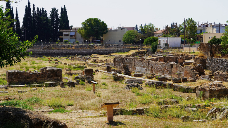 The agora ruins in Argos, Greece