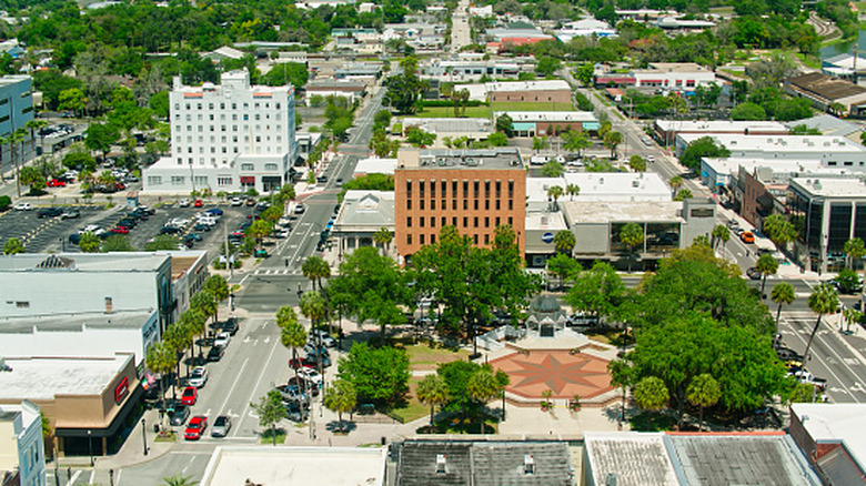 Aerial view of downtown Ocala, Florida