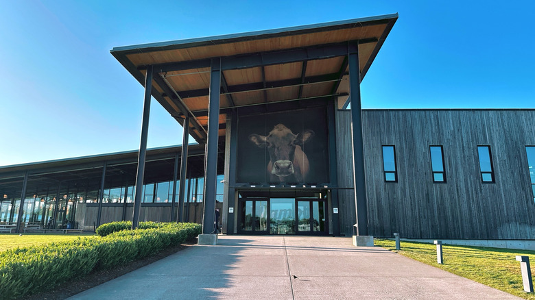 The entrance to Tillamook Creamery in Tillamook, Oregon