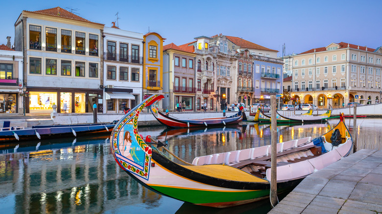 The canals of Aveiro, Portugal