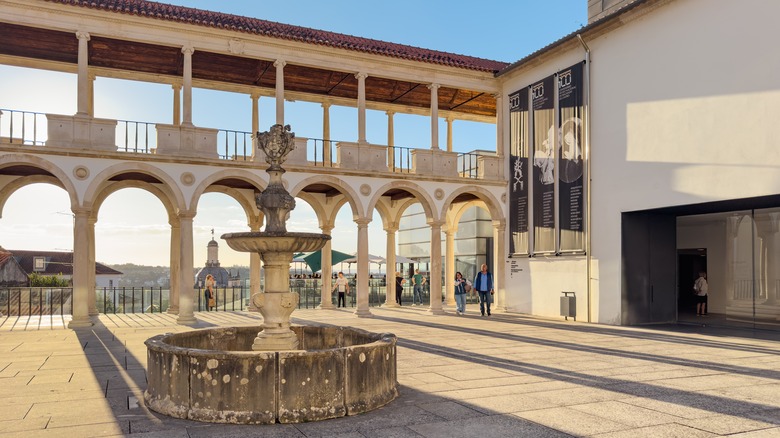 The exterior of the Machado de Castro National Museum in Coimbra, Portugal