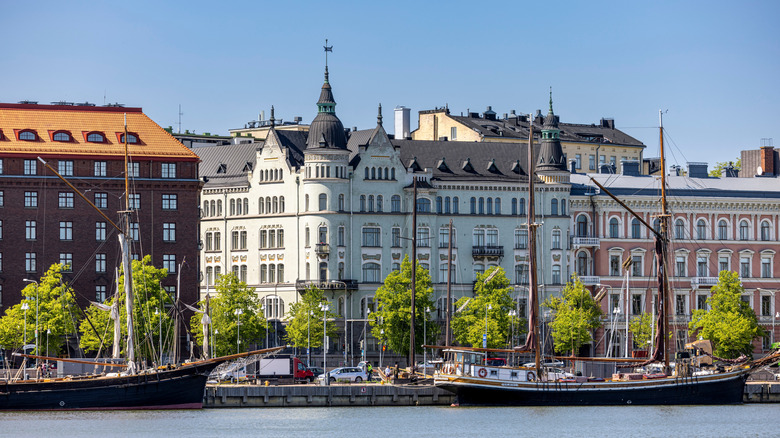 Downtown Helsinki in Finland