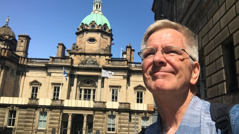 Rick Steves exploring Edinburgh, Scotland