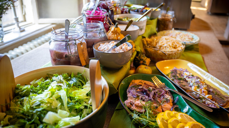 A smorgasbord in Sweden